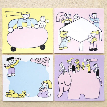 Cozyca Block Memo Pad - Sleepy - Memo Pads