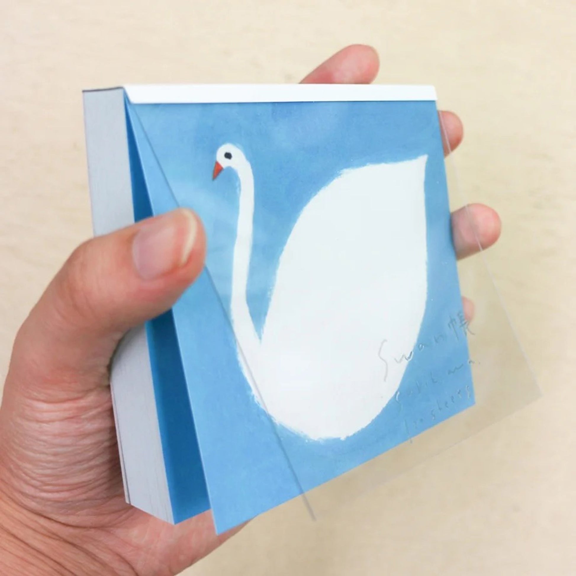 Cozyca Block Memo Pad - Swan Book - Memo Pads