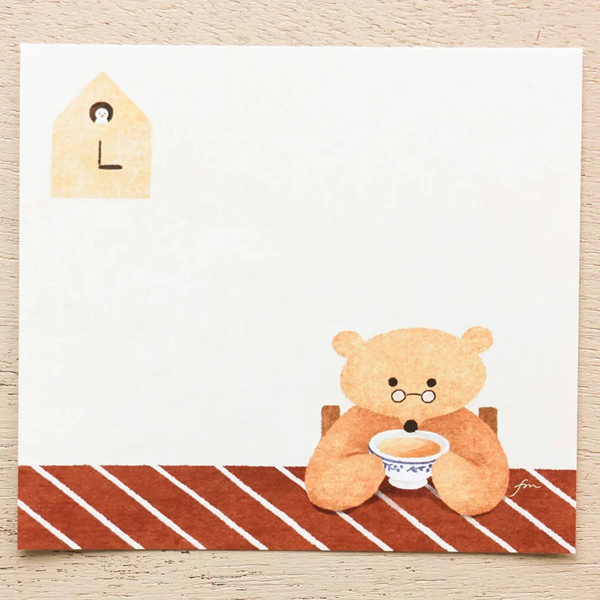 Cozyca Block Memo Pad - Tea Time - Memo Pads