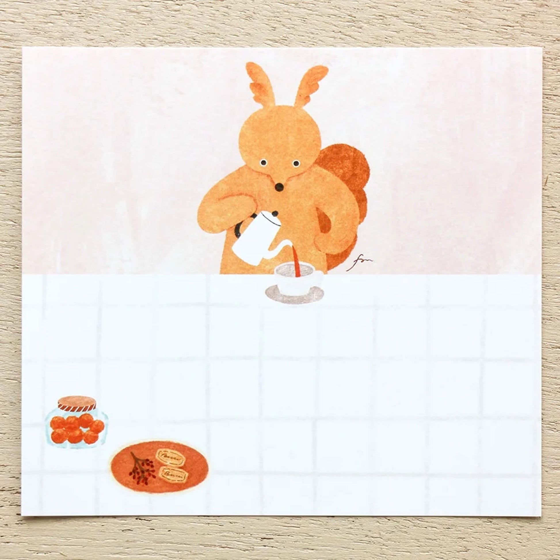 Cozyca Block Memo Pad - Tea Time - Memo Pads