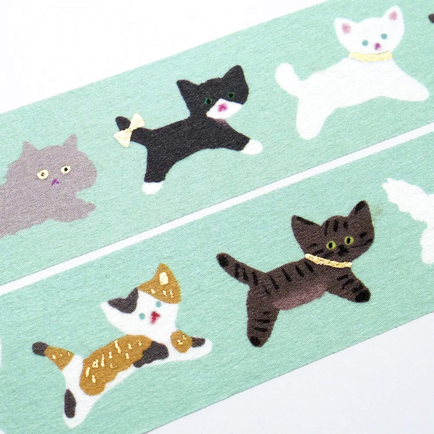 Cozyca Foil Washi Tape - Cat Walk - Washi Tapes