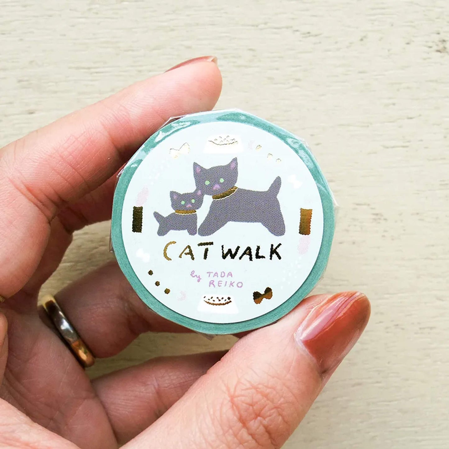 Cozyca Foil Washi Tape - Cat Walk - Washi Tapes