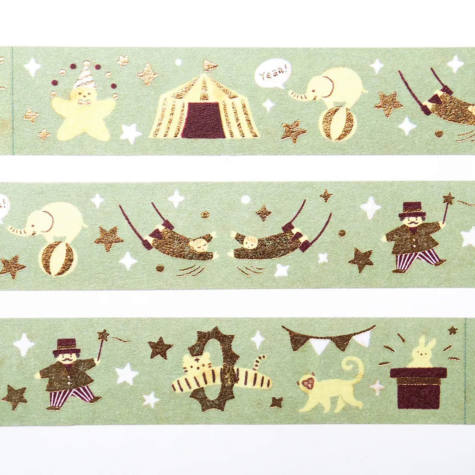 Cozyca Foil Washi Tape - Circus - Washi Tapes