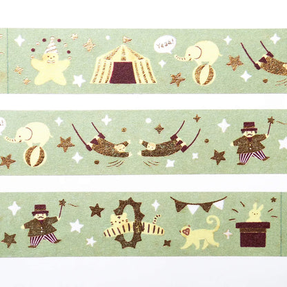 Cozyca Foil Washi Tape - Circus - Washi Tapes