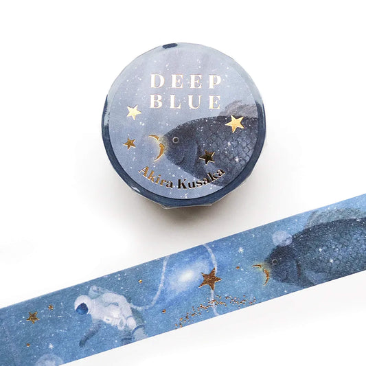 Cozyca Foil Washi Tape - Deep Blue - Washi Tapes