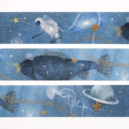 Cozyca Foil Washi Tape - Deep Blue - Washi Tapes
