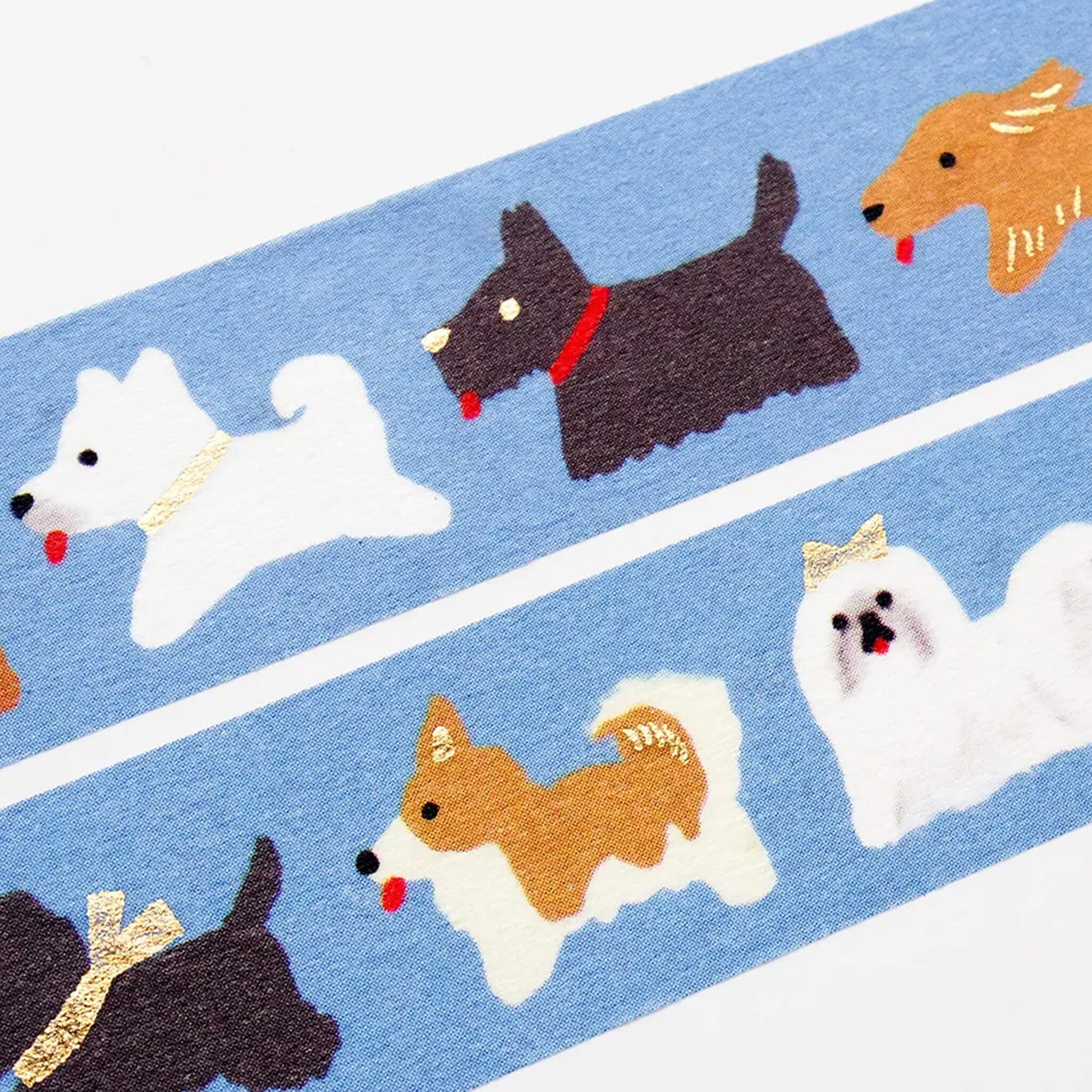 Cozyca Foil Washi Tape - Doggie Parade - Washi Tapes