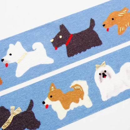 Cozyca Foil Washi Tape - Doggie Parade - Washi Tapes