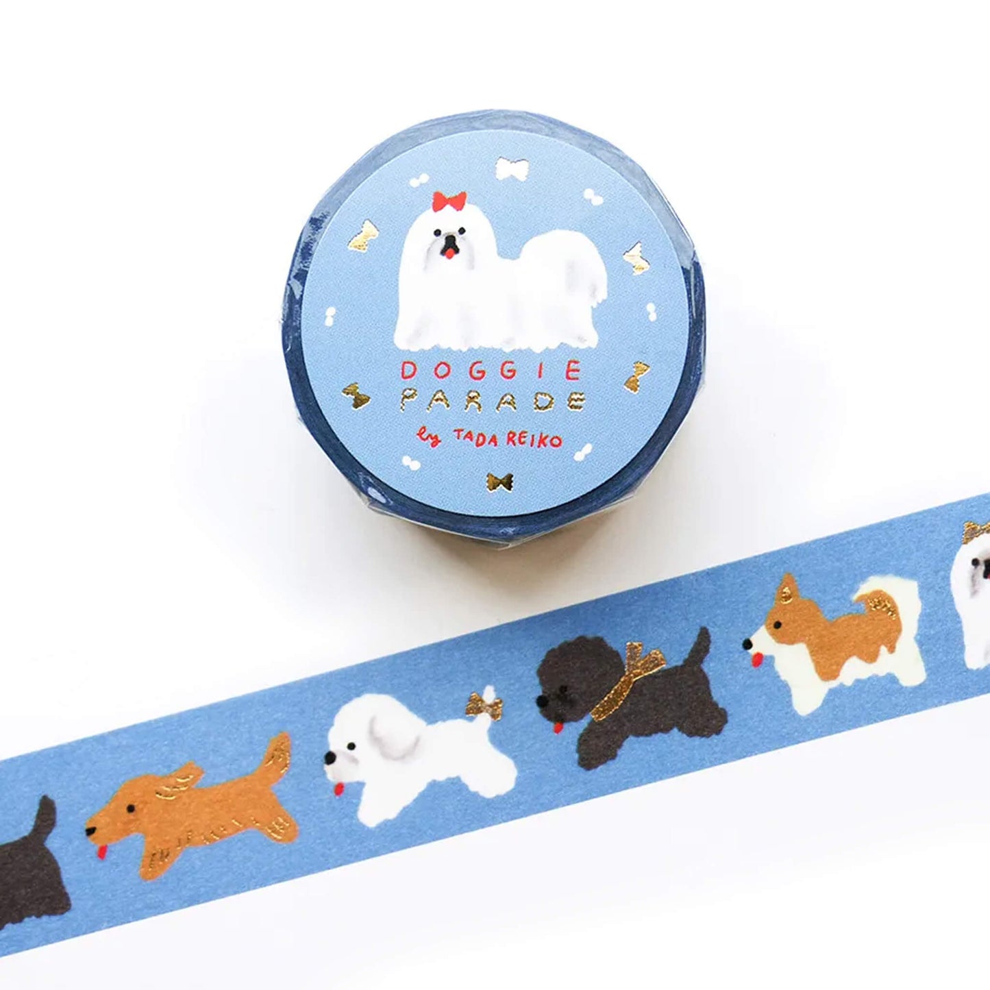 Cozyca Foil Washi Tape - Doggie Parade - Washi Tapes