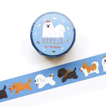 Cozyca Foil Washi Tape - Doggie Parade - Washi Tapes