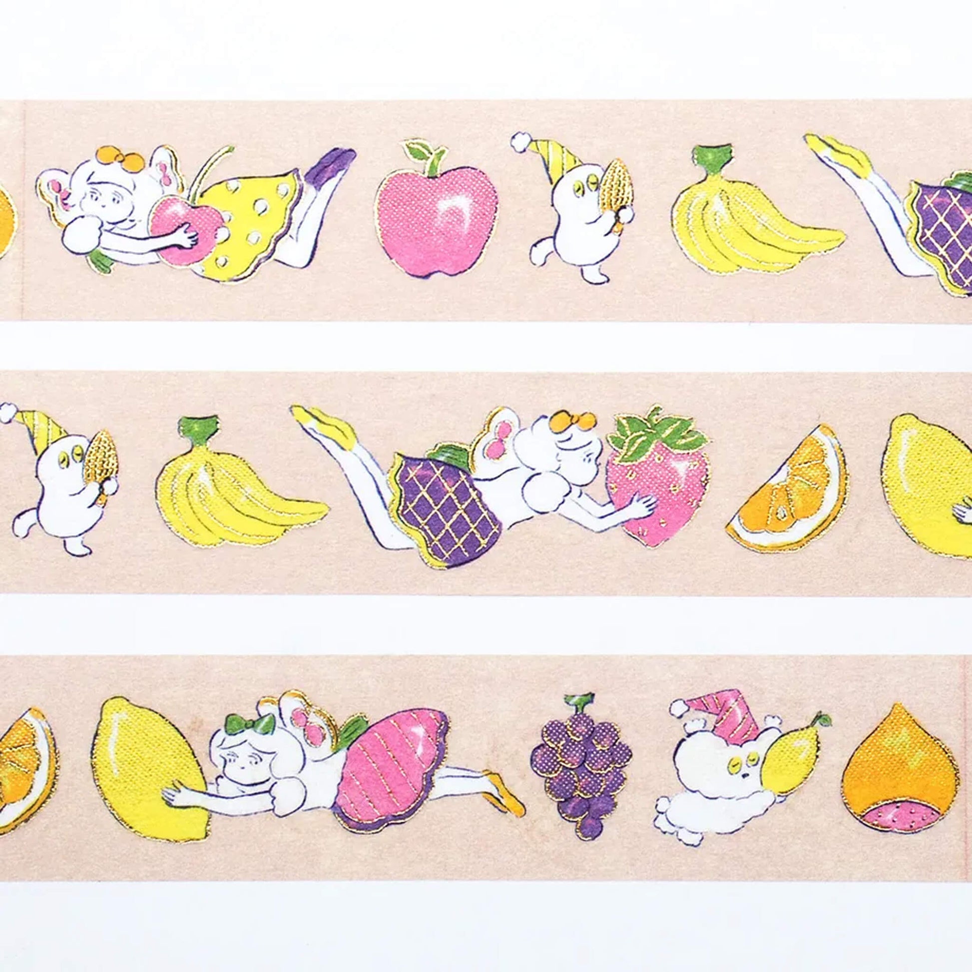 Cozyca Foil Washi Tape - Everyone Riding the Spring Breeze - Washi Tapes