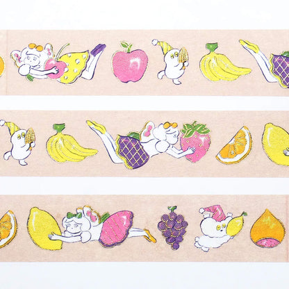 Cozyca Foil Washi Tape - Everyone Riding the Spring Breeze - Washi Tapes