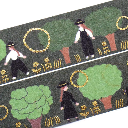 Cozyca Foil Washi Tape - Green - Washi Tapes