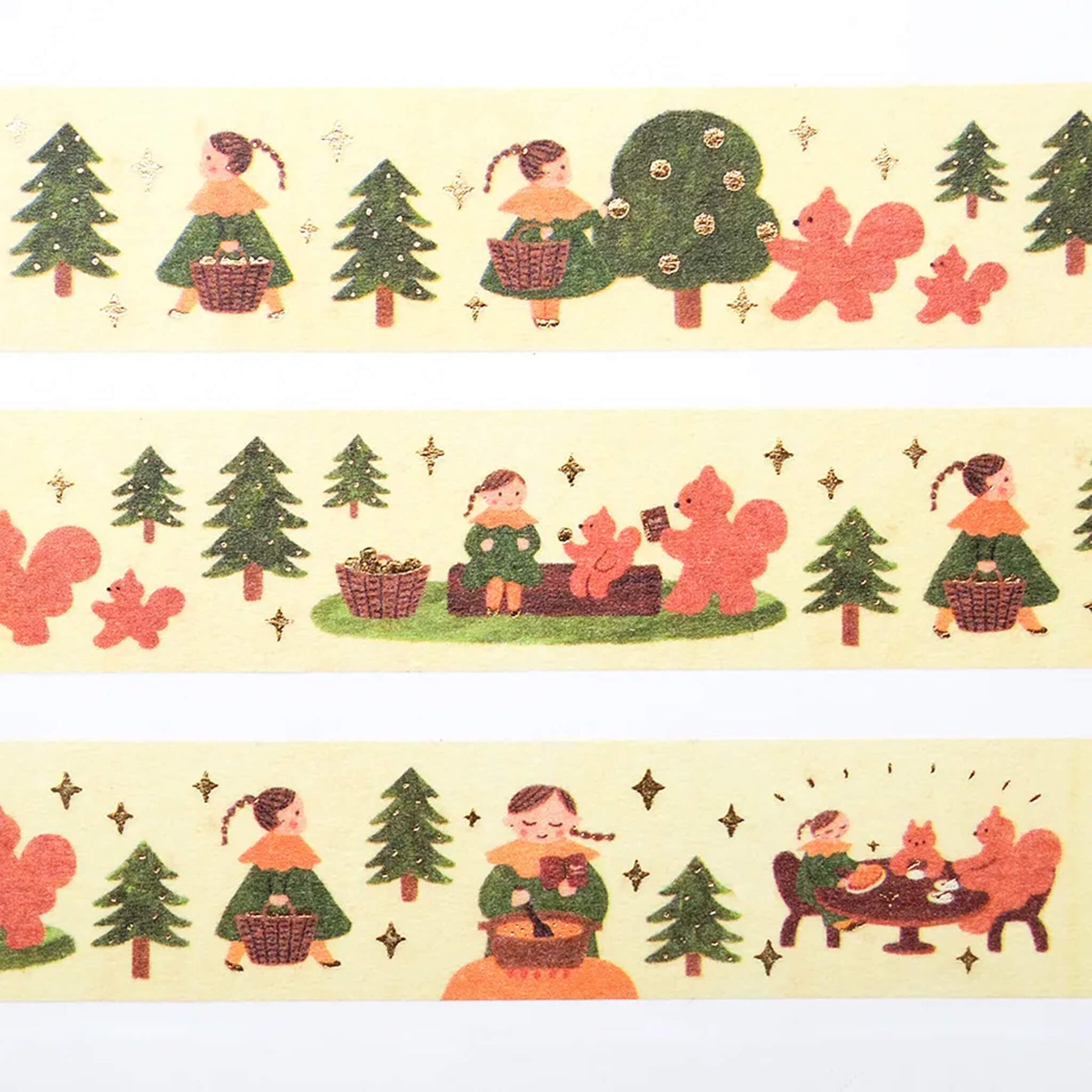 Cozyca Foil Washi Tape - Into the Forest - Washi Tapes