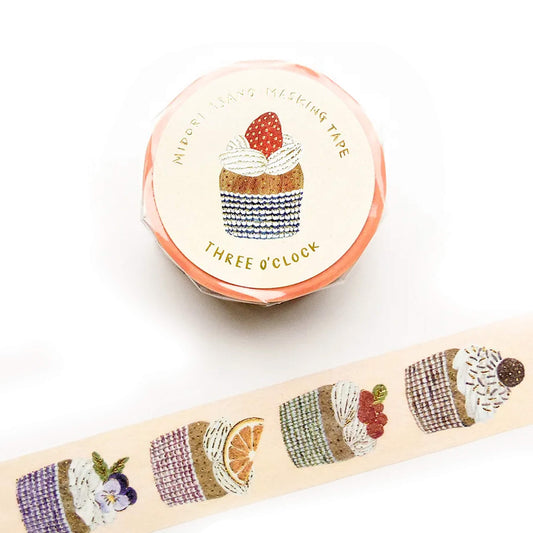Cozyca Foil Washi Tape - Three O'clock - Washi Tapes