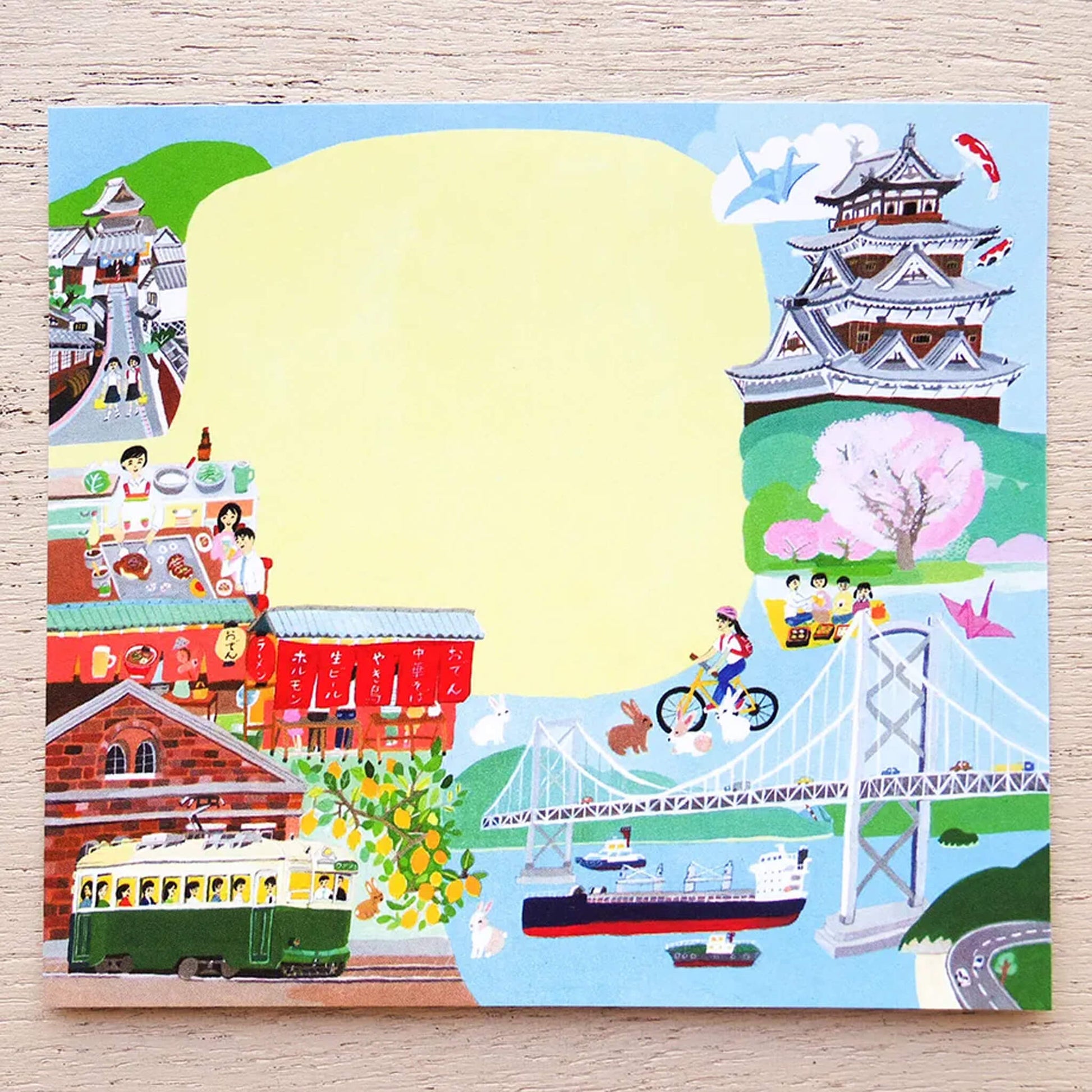 Cozyca Hyogensha Block Memo Pad - Hiroshima & Miyajima - Memo Pads