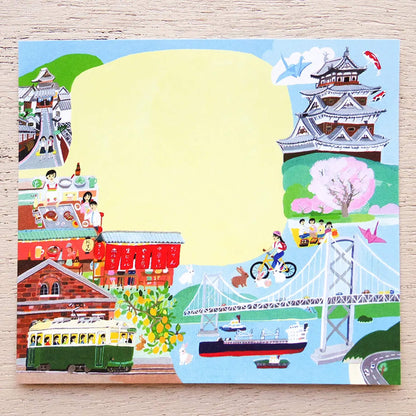 Cozyca Hyogensha Block Memo Pad - Hiroshima & Miyajima - Memo Pads