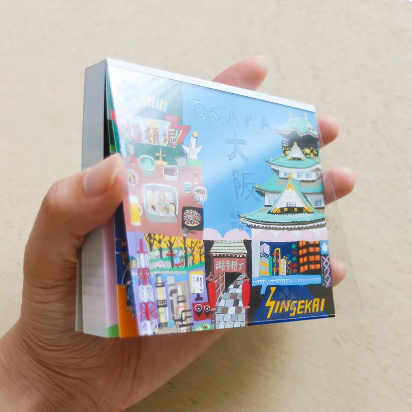 Cozyca Hyogensha Block Memo Pad - Ōsaka - Memo Pads