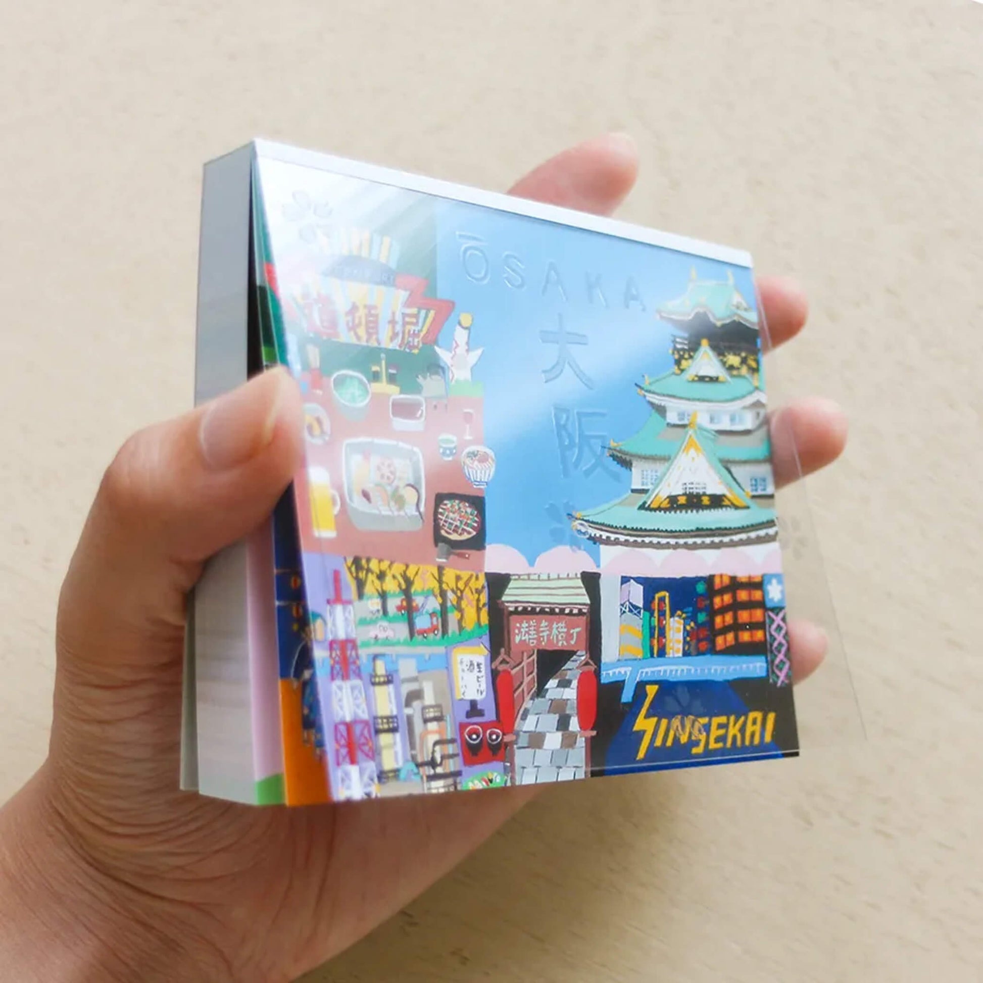 Cozyca Hyogensha Block Memo Pad - Ōsaka - Memo Pads
