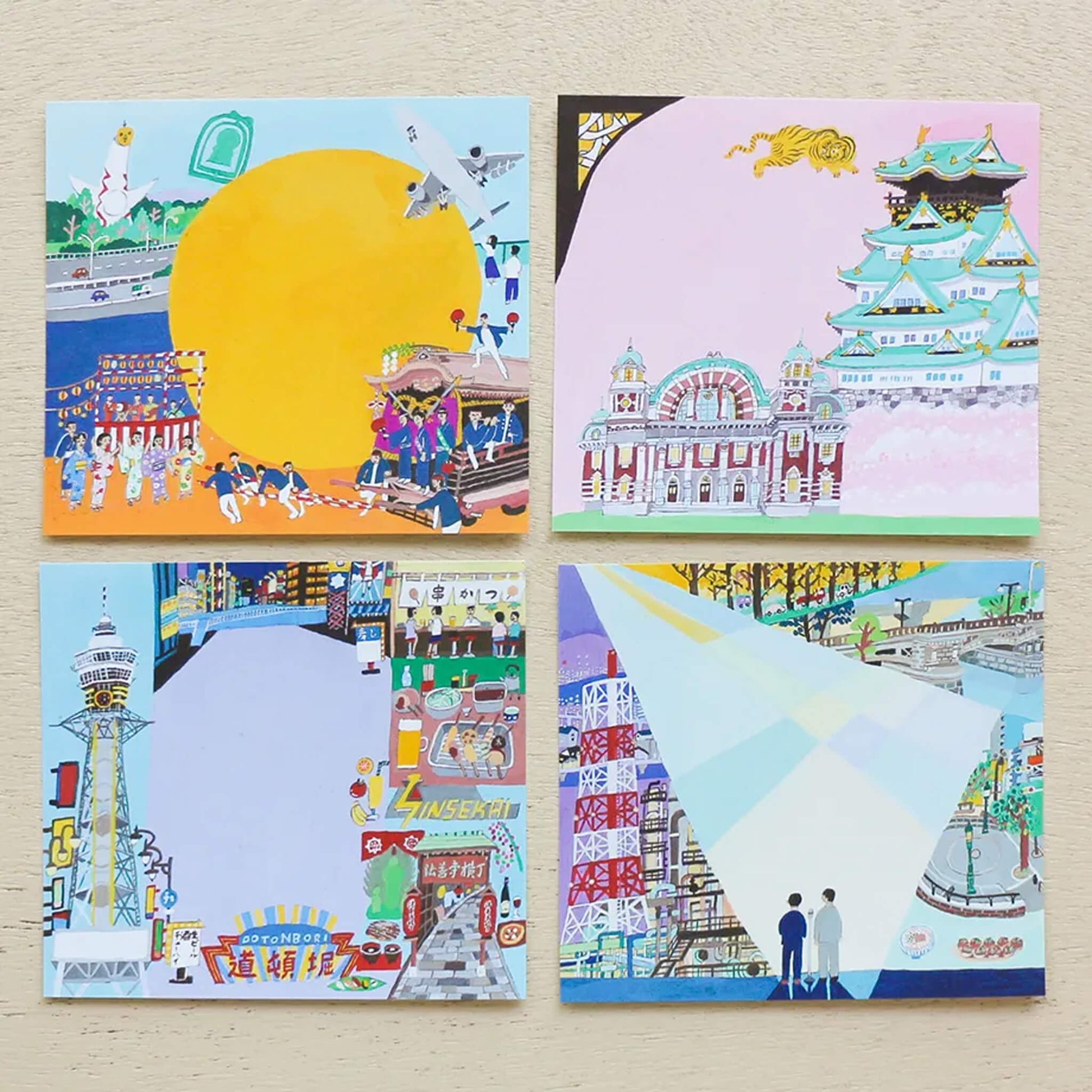 Cozyca Hyogensha Block Memo Pad - Ōsaka - Memo Pads