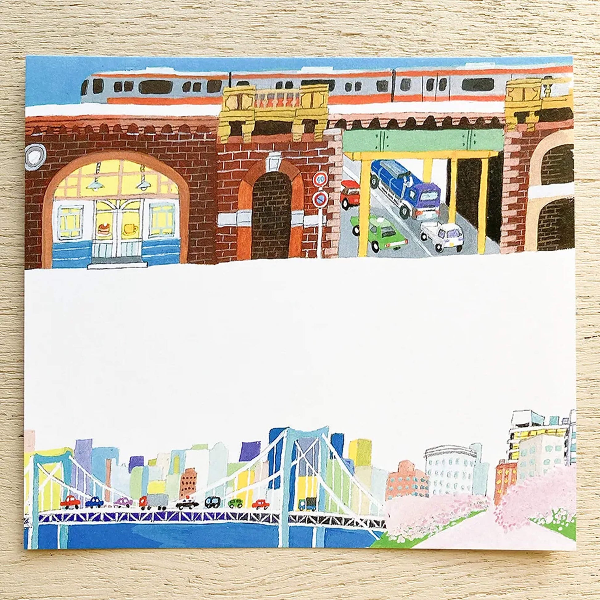 Cozyca Hyogensha Block Memo Pad - Tokyo - Memo Pads