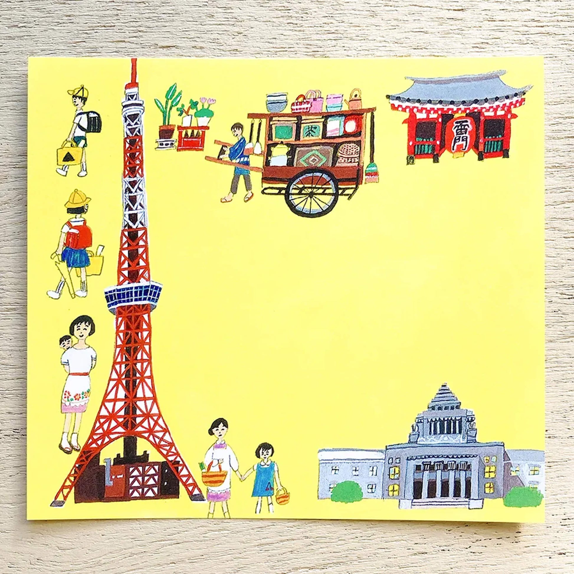 Cozyca Hyogensha Block Memo Pad - Tokyo - Memo Pads