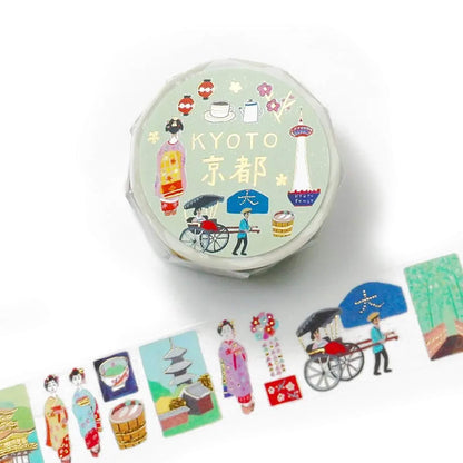 Cozyca Hyogensha Foil Washi Tape - Kyoto - Washi Tapes