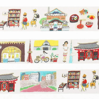 Cozyca Hyogensha Foil Washi Tape - Tokyo - Washi Tapes
