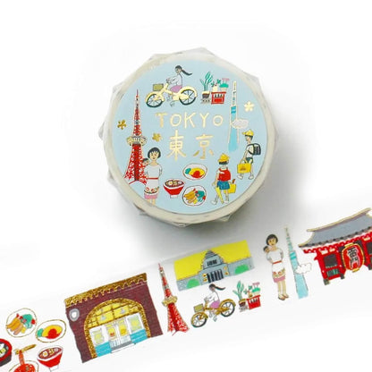 Cozyca Hyogensha Foil Washi Tape - Tokyo - Washi Tapes