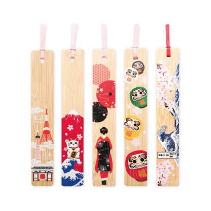Cozyca Hyogensha Wa-Zakka Bamboo Bookmark - Tokyo Japan - Bookmarks