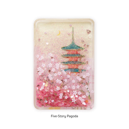 Cozyca Hyogensha Wa-Zakka Glitter Magnet - Red Fuji - Magnets