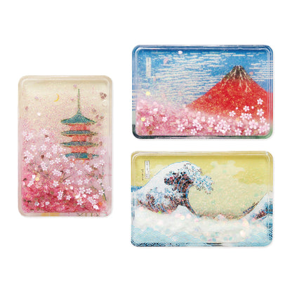 Cozyca Hyogensha Wa-Zakka Glitter Magnet - Red Fuji - Magnets