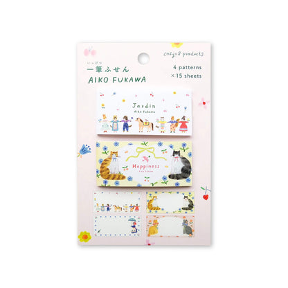 Cozyca Ippitsu Sticky Notes - Aiko Fukawa | Jardin & Happiness - Sticky Notes