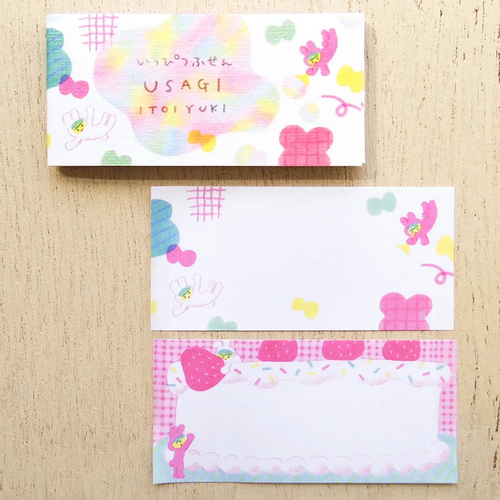 Cozyca Ippitsu Sticky Notes - Itoi Yuki | Usagi & Neko - Sticky Notes
