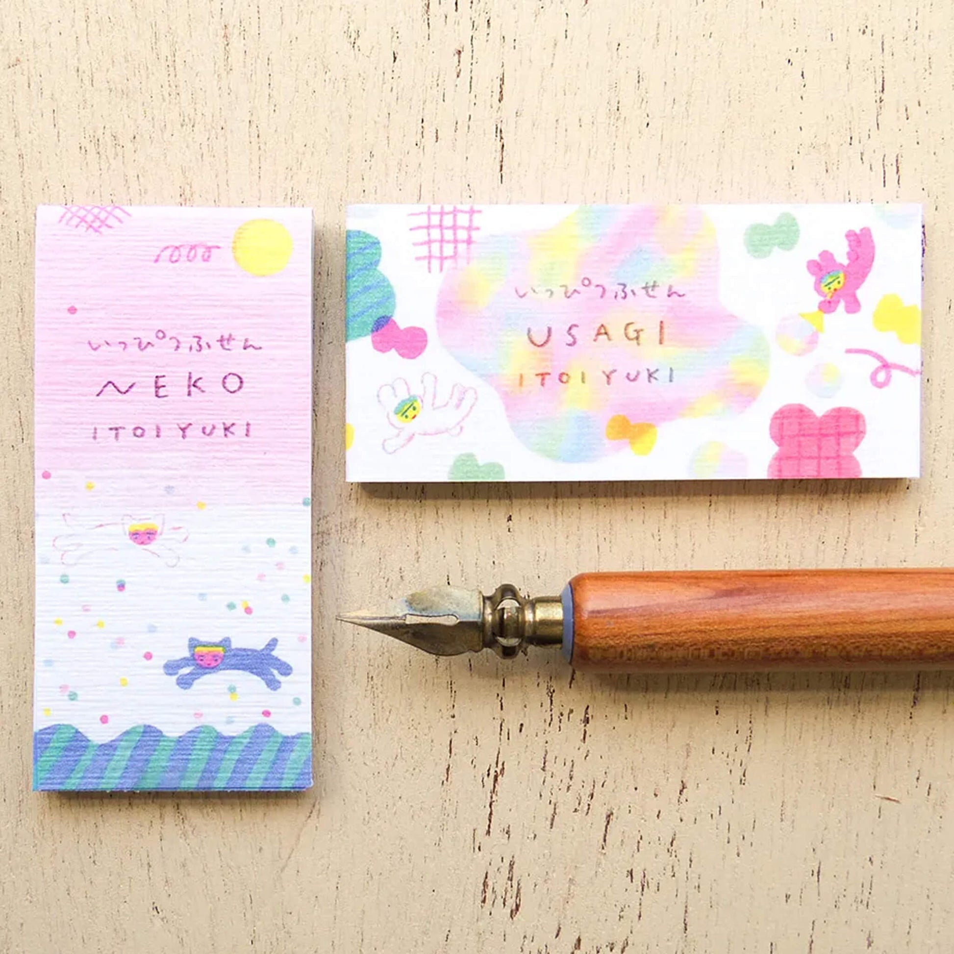 Cozyca Ippitsu Sticky Notes - Itoi Yuki | Usagi & Neko - Sticky Notes