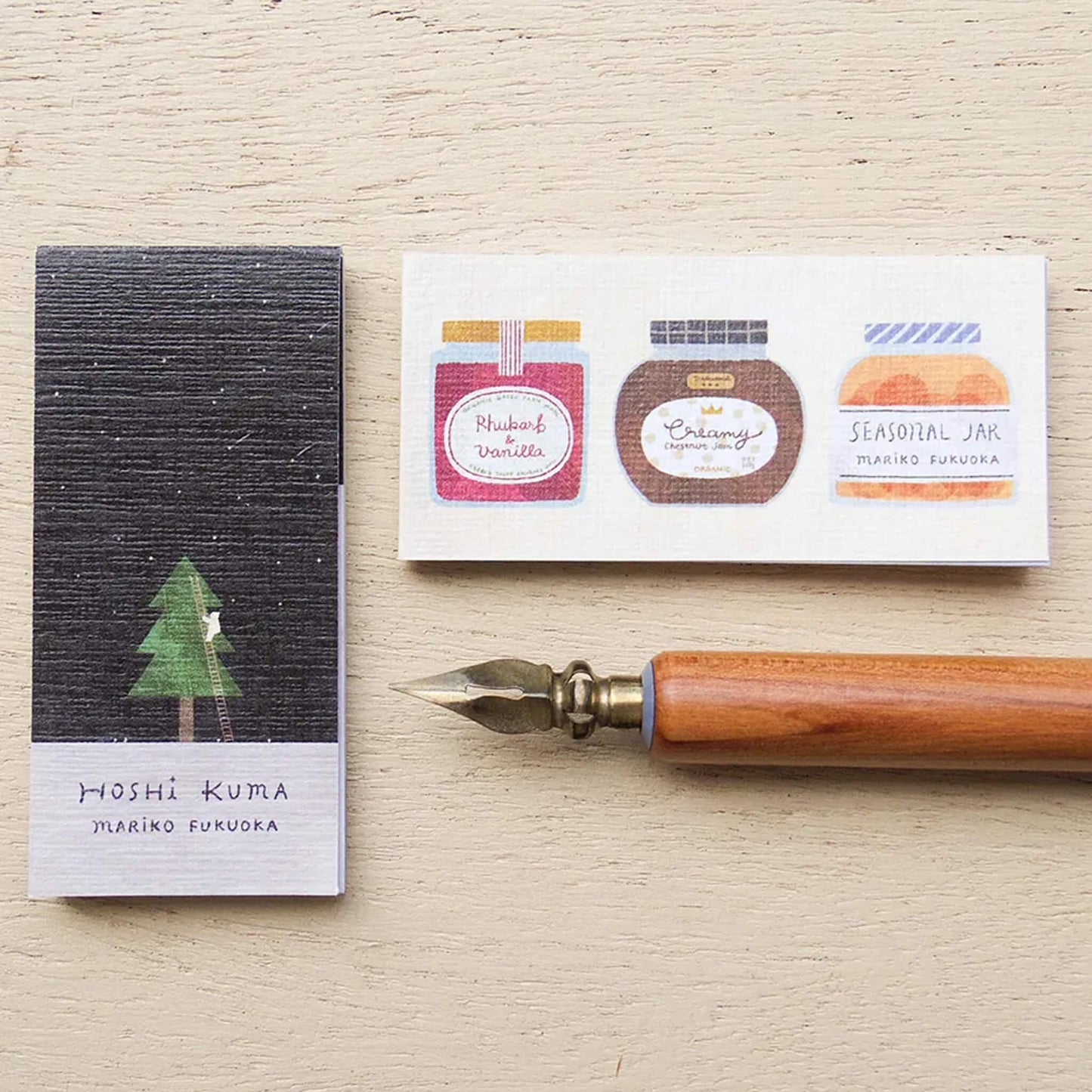 Cozyca Ippitsu Sticky Notes - Mariko Fukuoka | Seasonal Jar & Hoshi Kuma - Sticky Notes