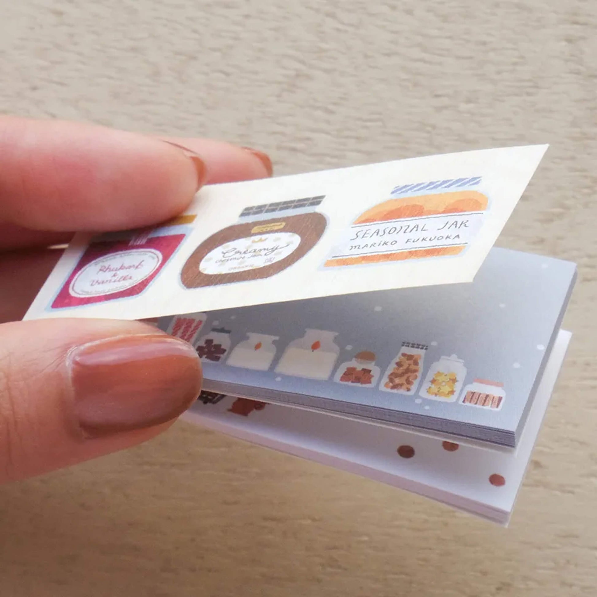 Cozyca Ippitsu Sticky Notes - Mariko Fukuoka | Seasonal Jar & Hoshi Kuma - Sticky Notes