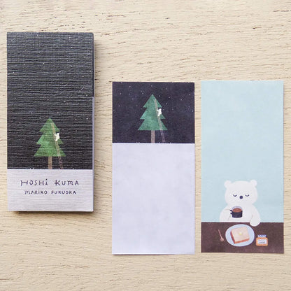 Cozyca Ippitsu Sticky Notes - Mariko Fukuoka | Seasonal Jar & Hoshi Kuma - Sticky Notes