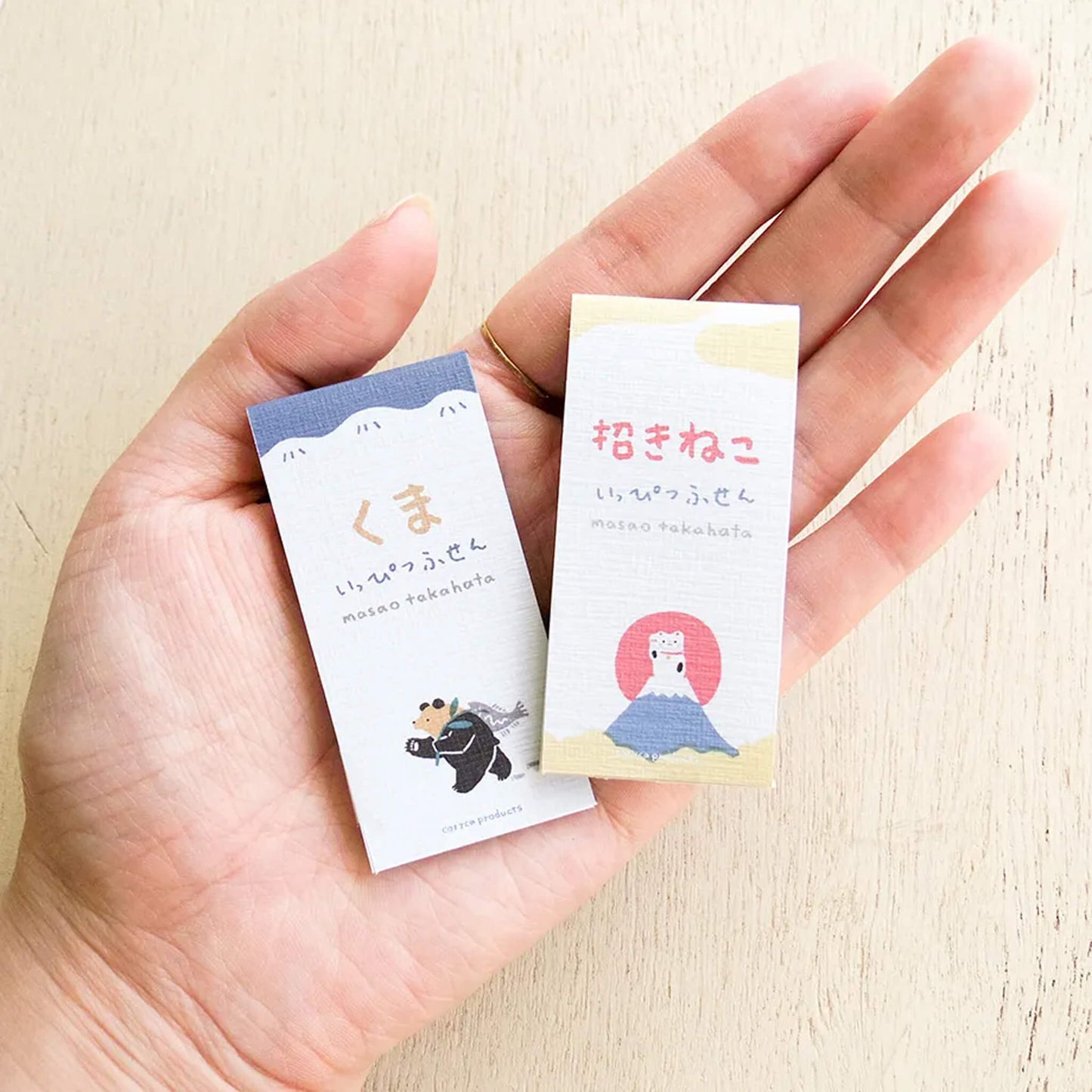 Cozyca Ippitsu Sticky Notes - Masao Takahata | Kuma & Maneki Neko - Sticky Notes