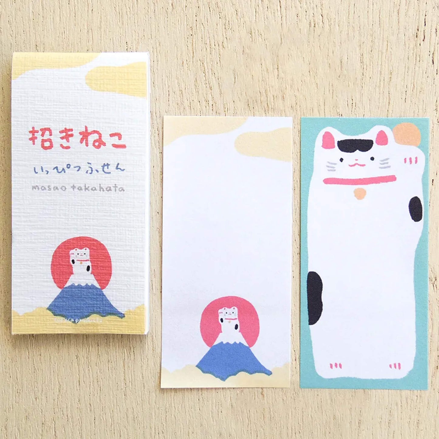 Cozyca Ippitsu Sticky Notes - Masao Takahata | Kuma & Maneki Neko - Sticky Notes