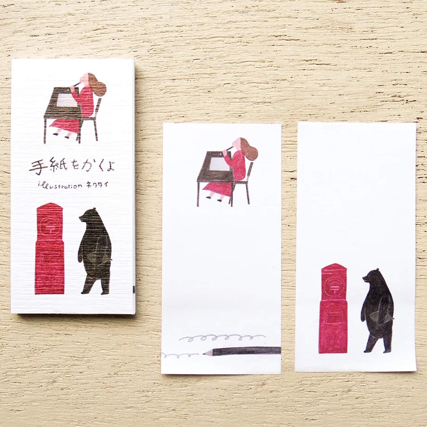 Cozyca Ippitsu Sticky Notes - Necktie | Write a Letter & Ohana - Sticky Notes