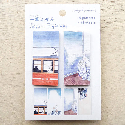 Cozyca Ippitsu Sticky Notes - Sayuri Fujimaki | Journey & Life - Sticky Notes