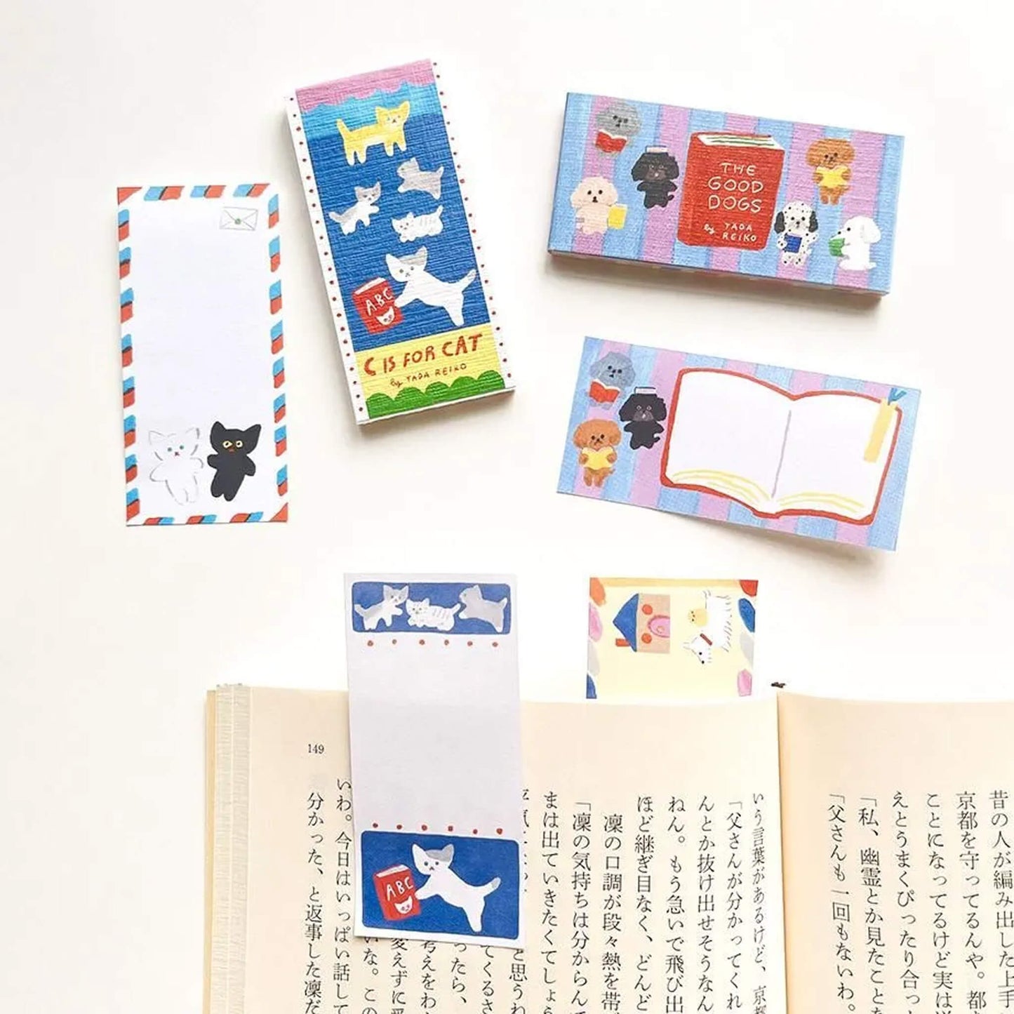Cozyca Ippitsu Sticky Notes - Tada Reiko | C is for Cat & The Good Dogs - Sticky Notes