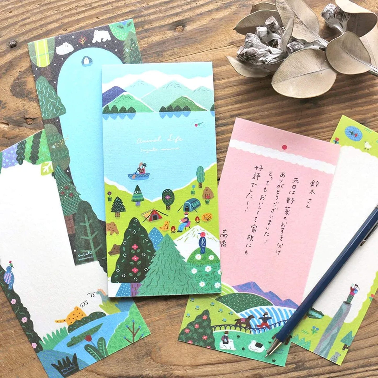 Cozyca Ippitsusen Letter Pad - Animal Life - Ippitsusen