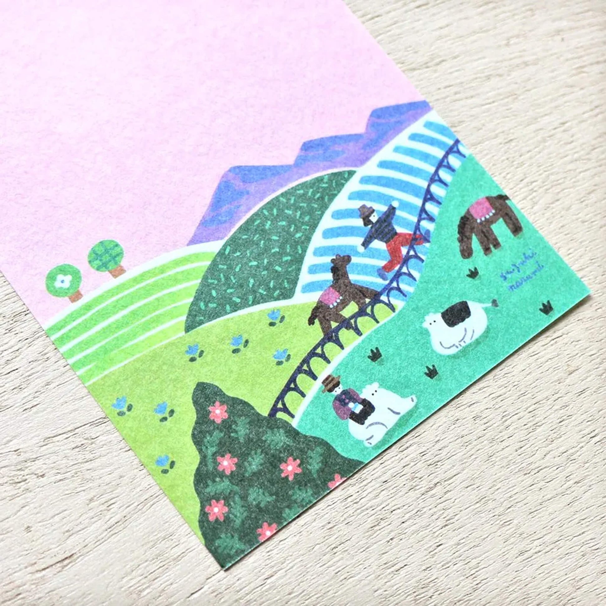 Cozyca Ippitsusen Letter Pad - Animal Life - Ippitsusen