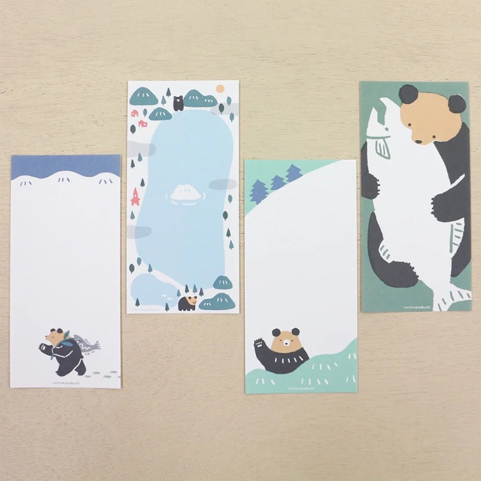 Cozyca Ippitsusen Letter Pad - Bear - Ippitsusen