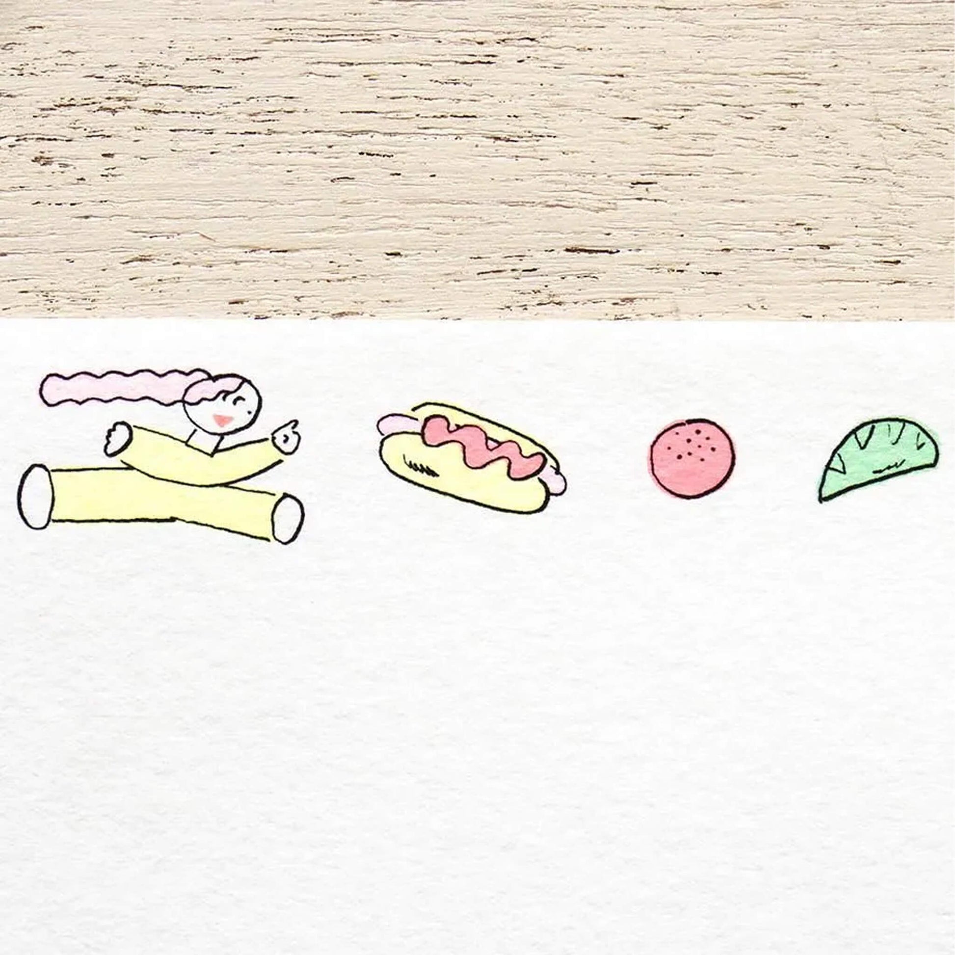 Cozyca Ippitsusen Letter Pad - Bread & Good Spirits - Ippitsusen