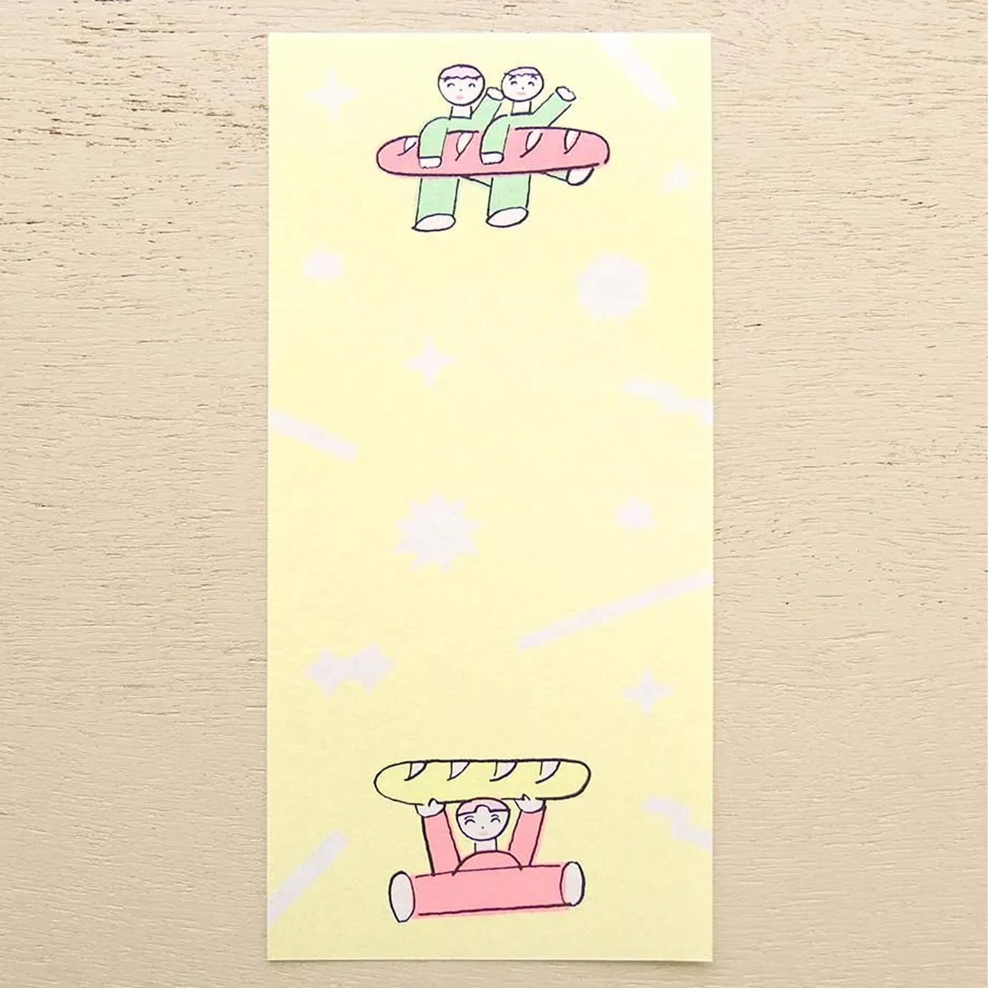 Cozyca Ippitsusen Letter Pad - Bread & Good Spirits - Ippitsusen