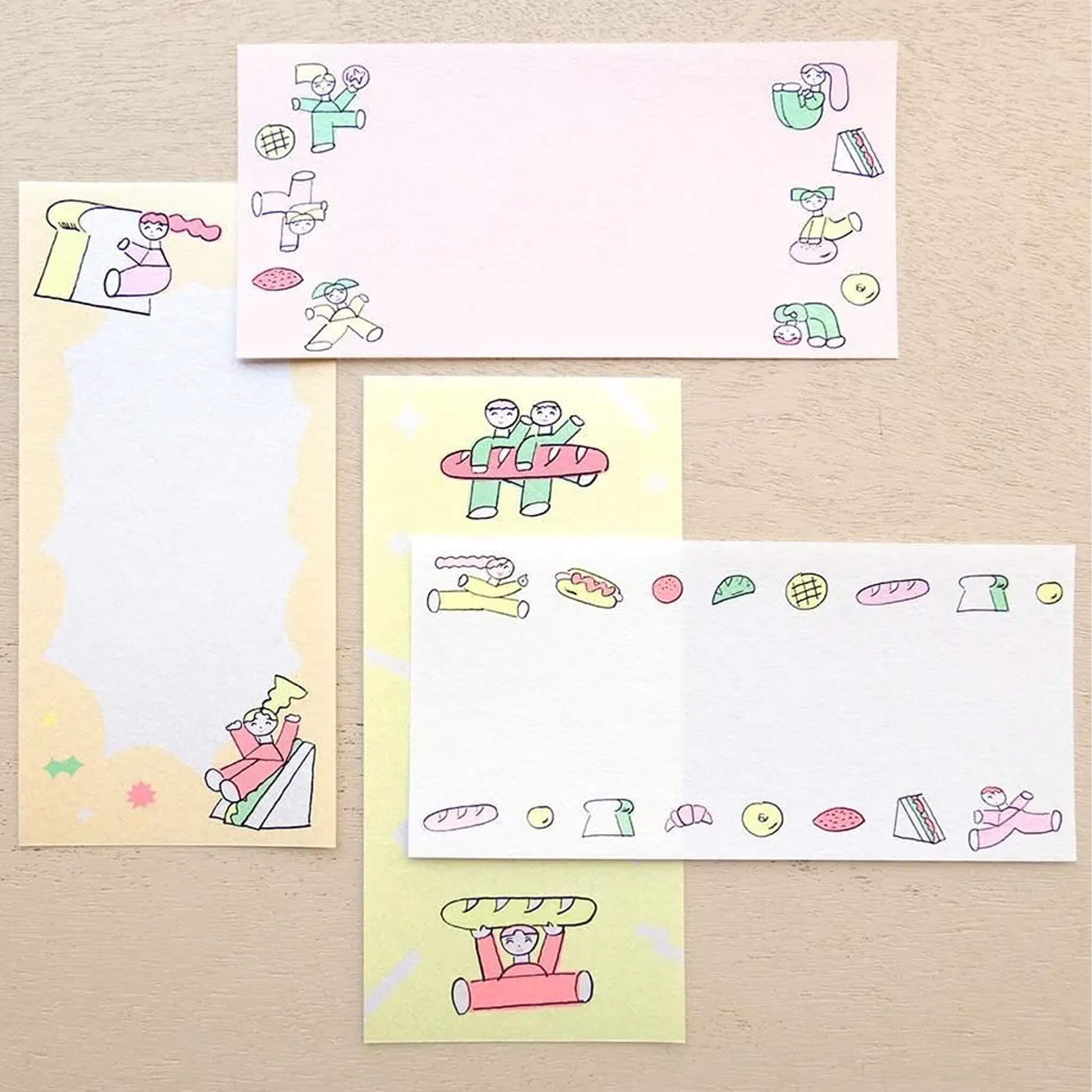 Cozyca Ippitsusen Letter Pad - Bread & Good Spirits - Ippitsusen