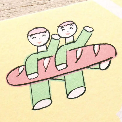 Cozyca Ippitsusen Letter Pad - Bread & Good Spirits - Ippitsusen